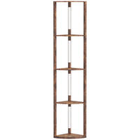 STEHLEUCHTE MDF Rustikal-Braun - Braun, Holzwerkstoff (41/29.5/163.5cm) - HOMCOM