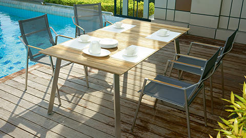 Outdoor Sitzbereich von Zebra