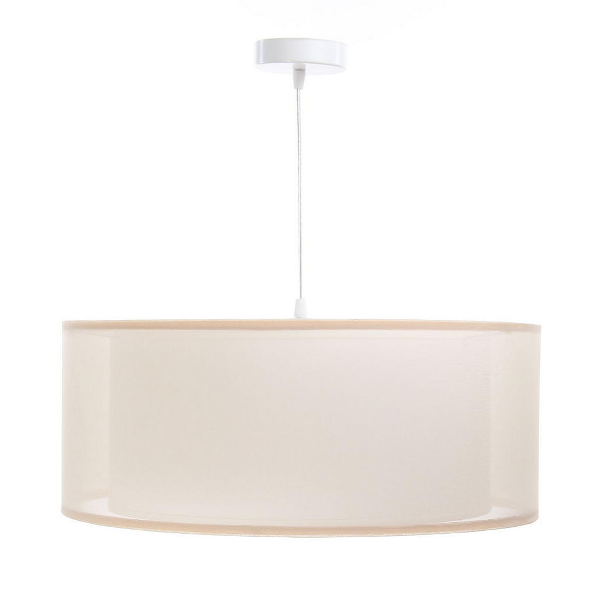 HÄNGELEUCHTE Weiß 40/17 cm - Beige/Weiß, Kunststoff (40/0.9/17cm) - ONZENO