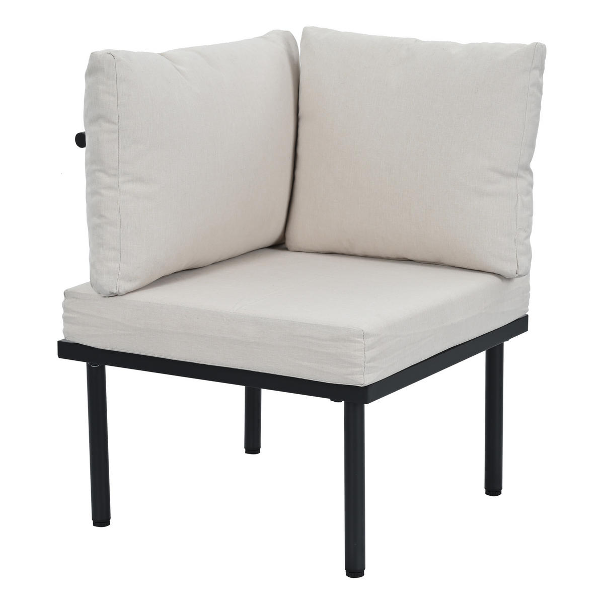 GARTENSET 231x174x66cm beige aus Stahl und Olefin, verstellbar - Beige, Metall - Modfu