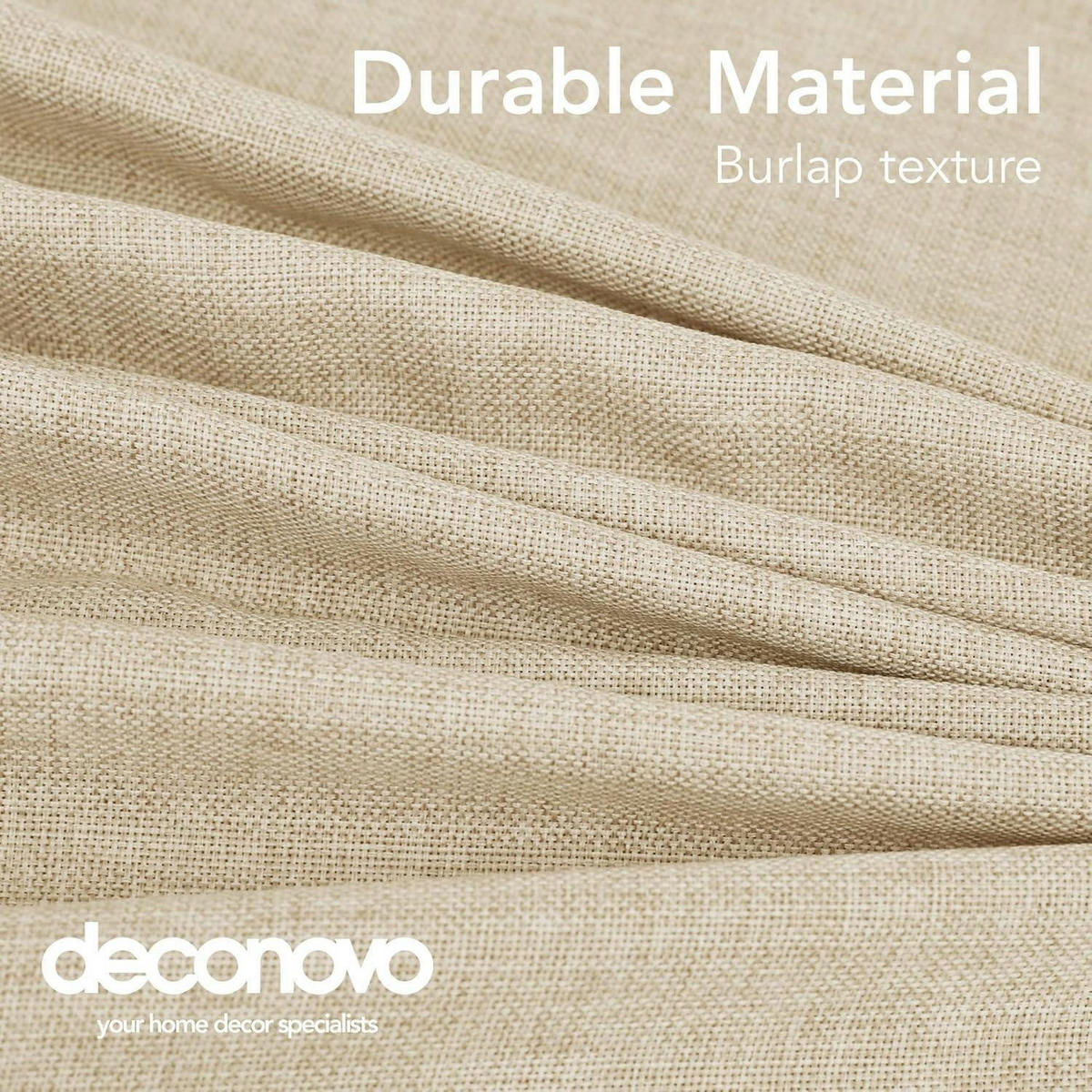 TISCHDECKE Leinenoptik Wasserabweisend 280 x 130 cm Creme - Beige, Textil (280/130/1cm)