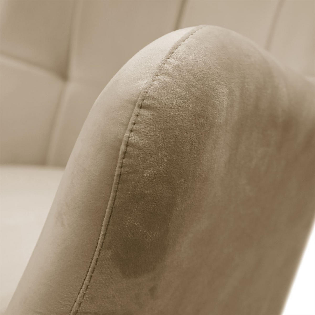 SESSEL SAND mit Buchenbeinen - Beige/Buchefarben, Textil (80/105/86cm) - Lookway