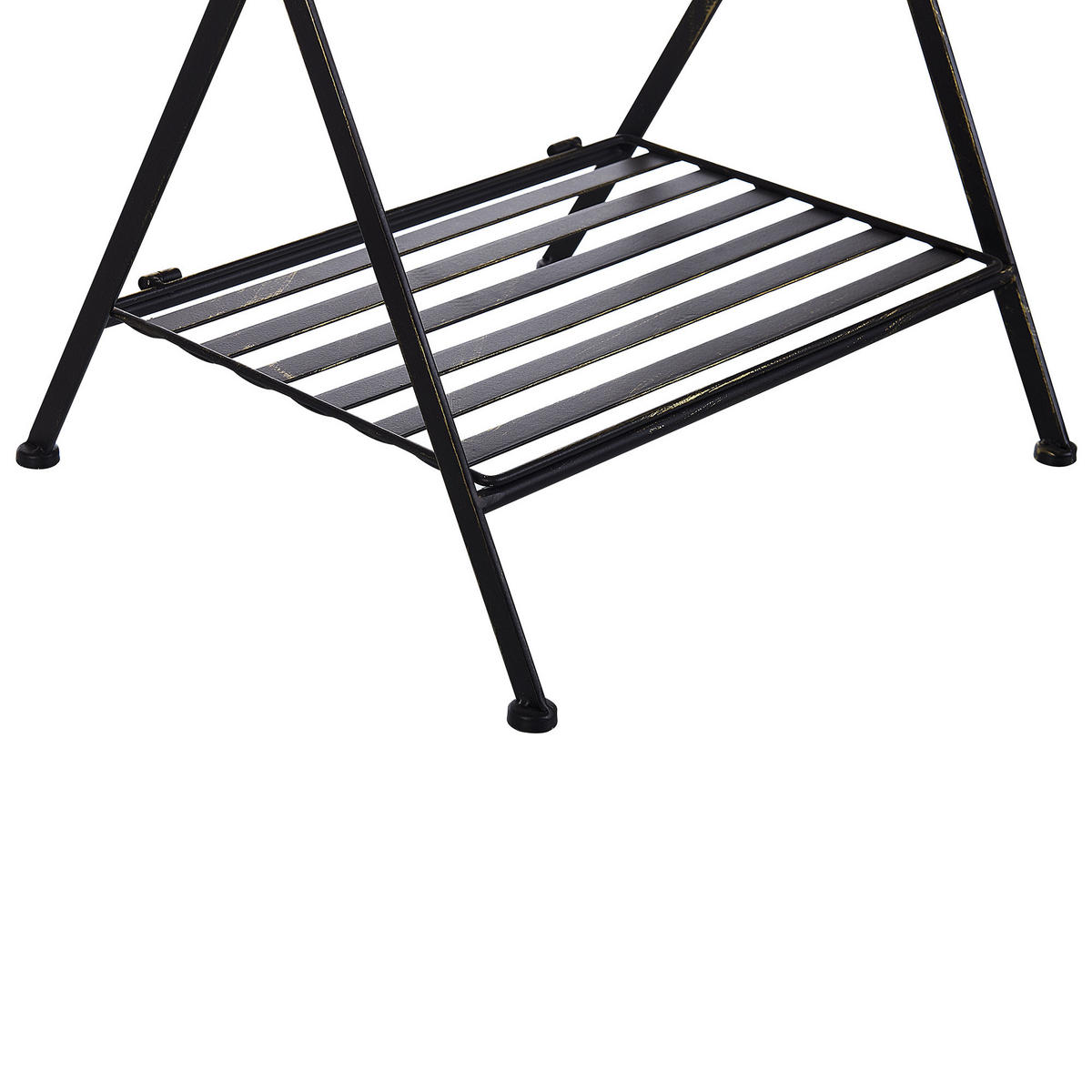 GARTENTISCH Metall Schwarz Ancud - Schwarz, Metall (35/53/73cm) - Beliani