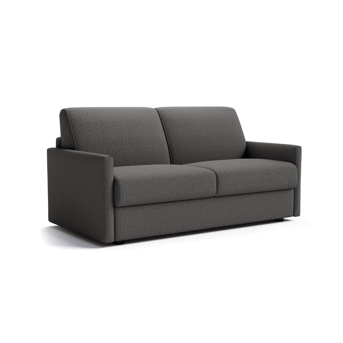 SOFA 3 sitzer aus stoffumwandelbar lucia 175/100/87 cm - Anthrazit, Holz (175/87/100cm) - Calicosy