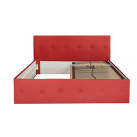 POLSTERBETT Atalanta Rot 180 x 200 x 40 cm Ohne Matratze und Lattenrost - Rot, Holz (180/200cm) - Halmon Schlafkomfort Betten 