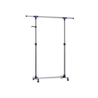KLEIDERSTÄNDER - Blau, Metall (44/165/150cm) - Hansiro