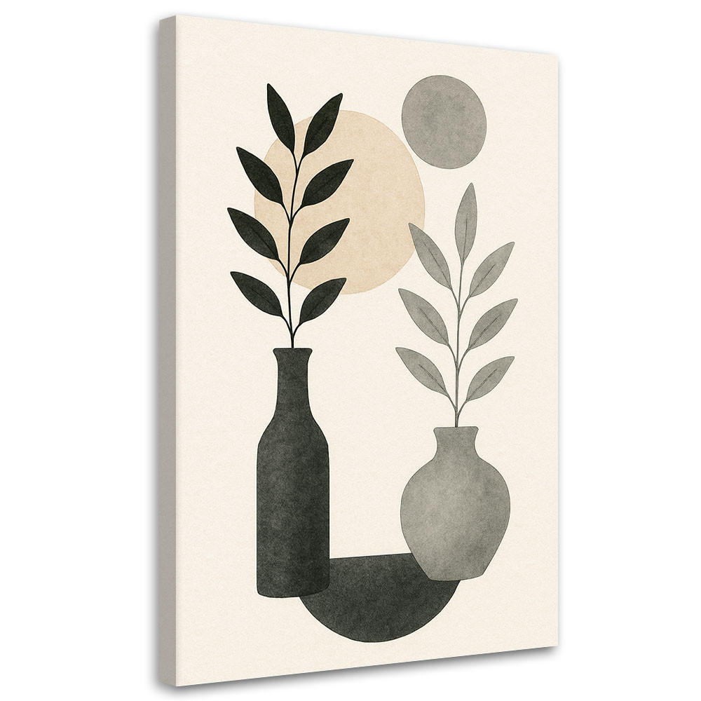 LEINWANDBILD Natur und Botanik 70x100cm - Grau, Textil (70/100cm) - Feeby