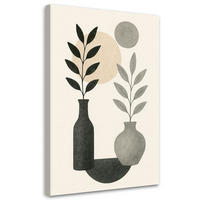 LEINWANDBILD Natur und Botanik 70x100cm - Grau, Textil (70/100cm) - Feeby