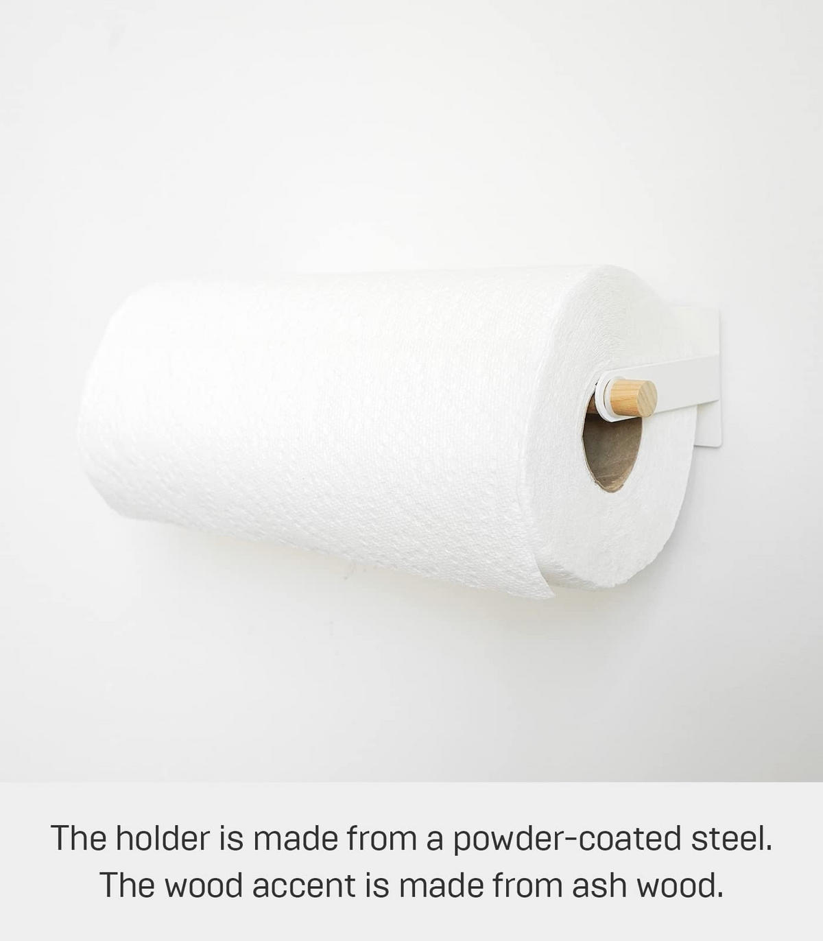 HANDTUCHHALTER Tosca weiß 6/32/8,5 cm - Weiß, Metall (32/6/8.5cm) - Yamazaki