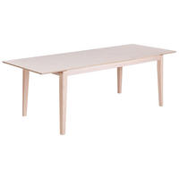 AUSZIEHBARER-ESSTISCH 180/240- 90 cm Heller Holzfarbton Crosby - Hellbraun, Holzwerkstoff (180/90/75cm) - Beliani