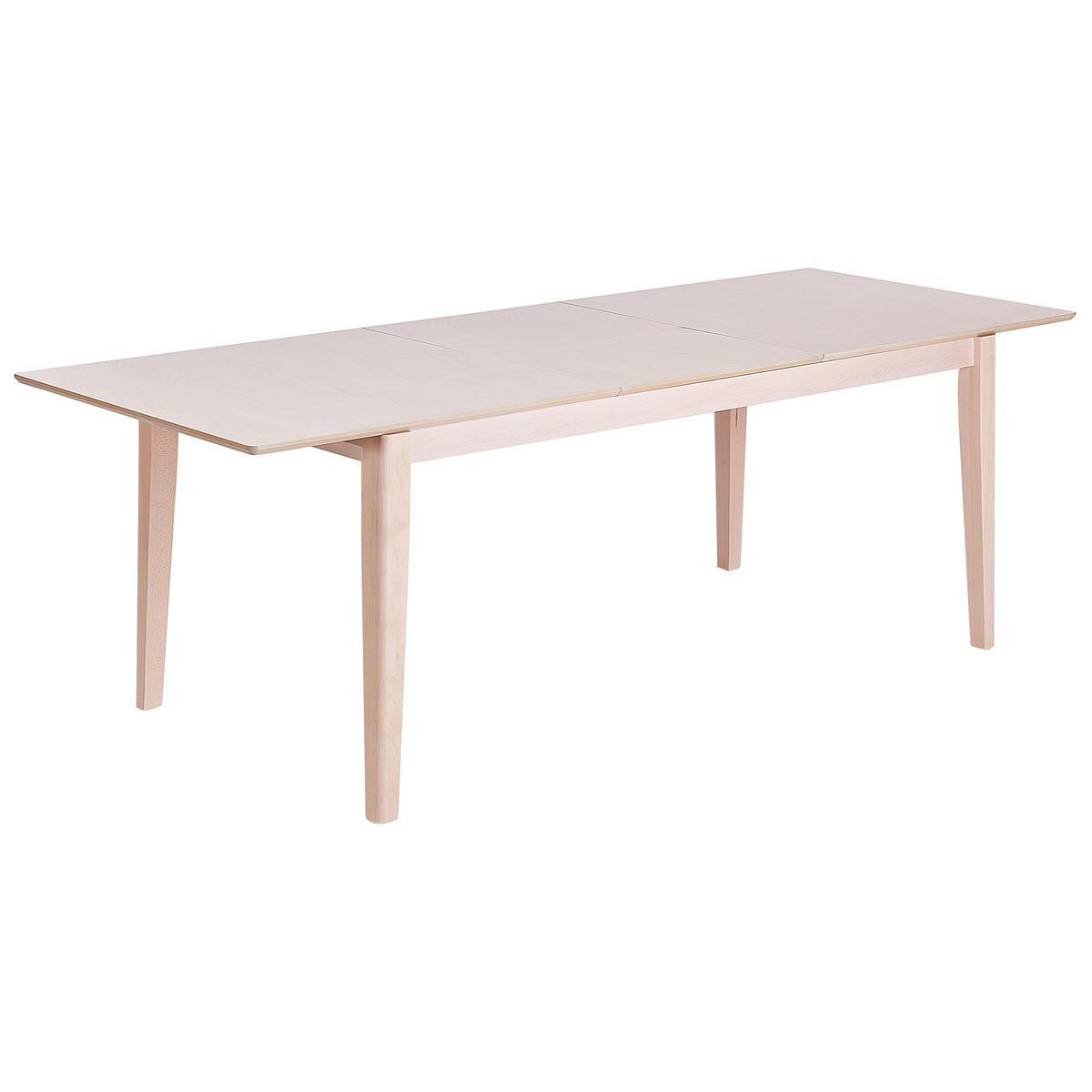 AUSZIEHBARER-ESSTISCH 180/240- 90 cm Heller Holzfarbton Crosby - Hellbraun, Holzwerkstoff (180/90/75cm) - Beliani