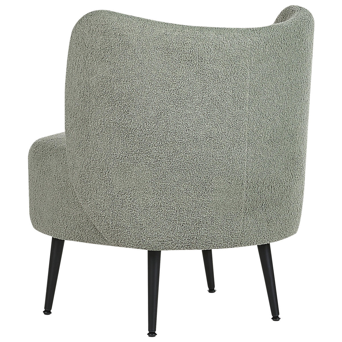 SESSEL BOUCLE Grün Otsby - Grün, Holz/Textil (60/76/55cm) - Beliani