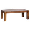 COUCHTISCH aus Akazienholz, rustikal, quadratisch, handgefertigt, Braun 110x60x40 cm - Braun, Holz (60/110/40cm) - KADIMA DESIGN