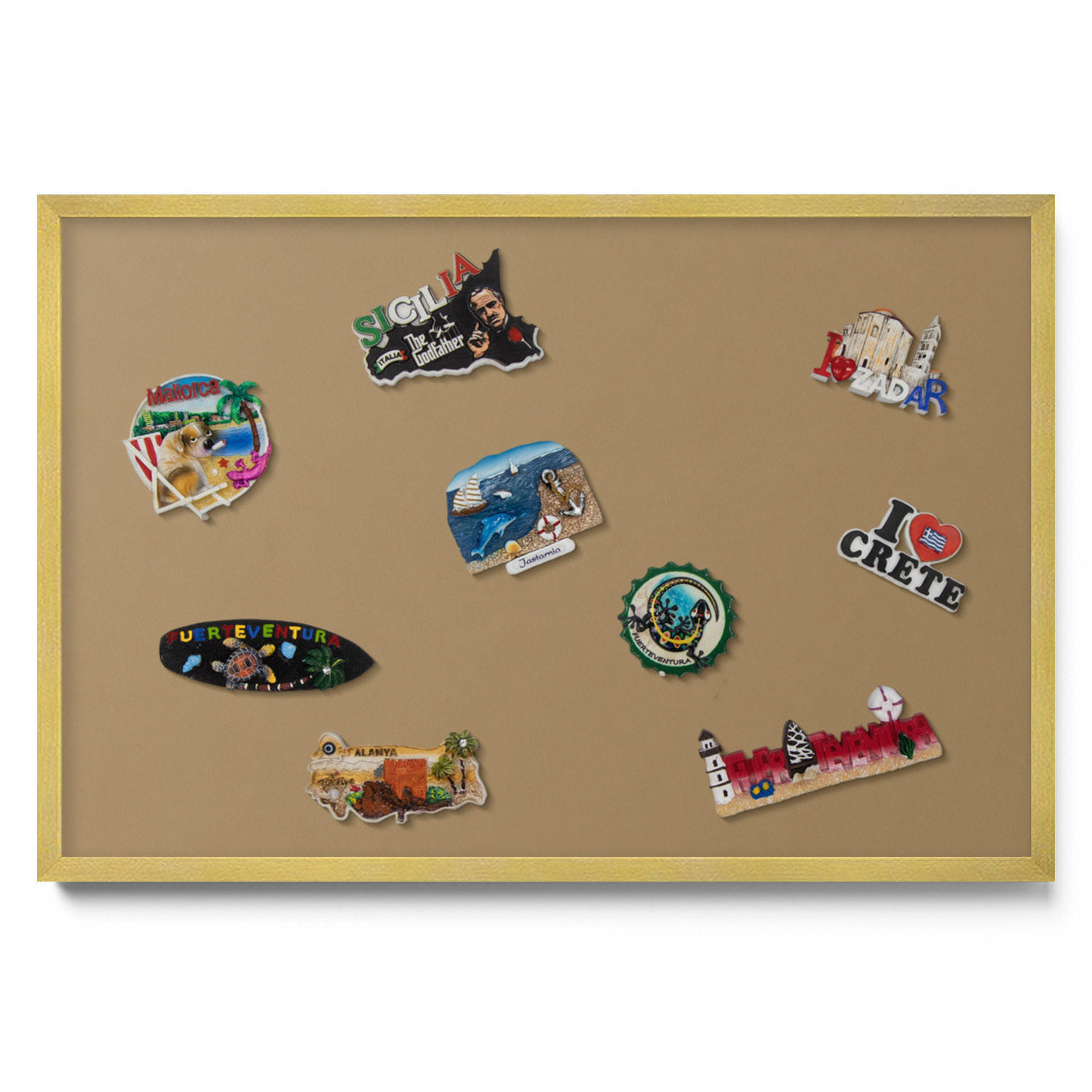Tulup Magnettafel Dunkelgelb 60x50x0.4 cm