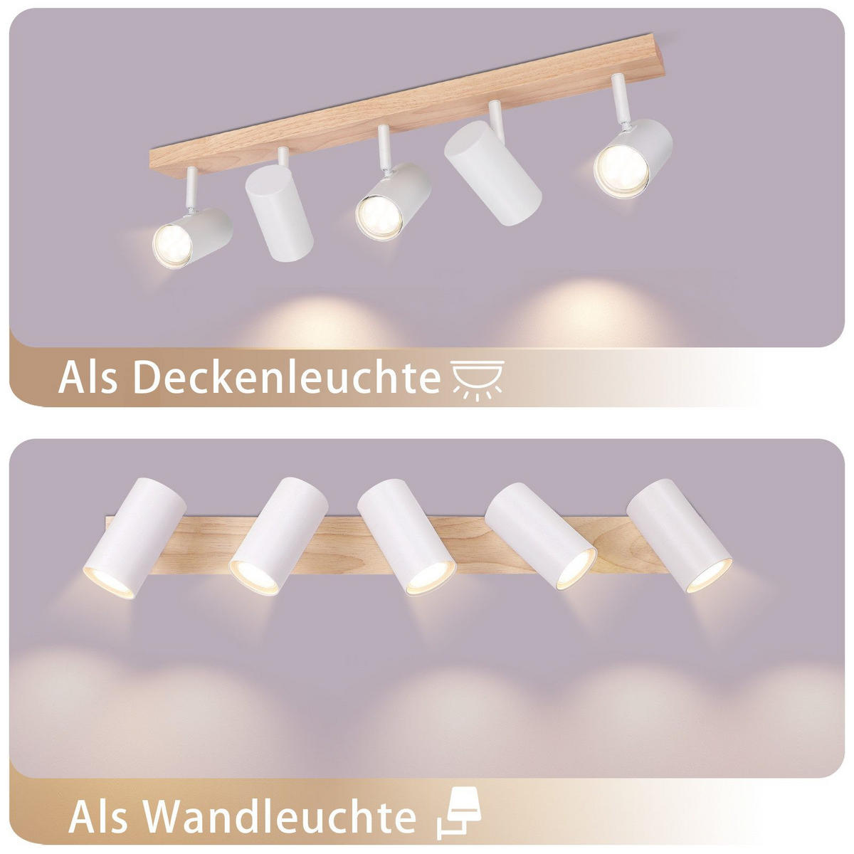 WANDLEUCHTE Maruffi - Weiß, Metall (63/14.3/10.5cm) - Nettlife