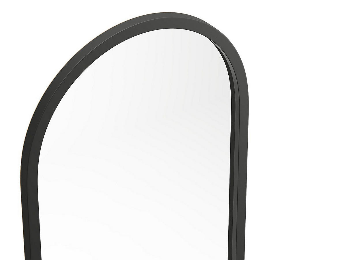 GROSSER bogenförmiger Spiegel - Paulownia-Holz - 65 x 170 cm - Schwarz - SHANGI - Schwarz, Holz (65/170/3cm) - Vente-Unique
