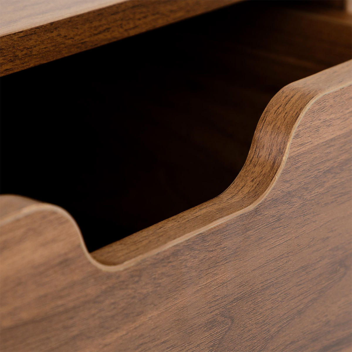 NACHTTISCH LAYLA - Braun, Holzwerkstoff (39/57/30cm) - IDIMEX