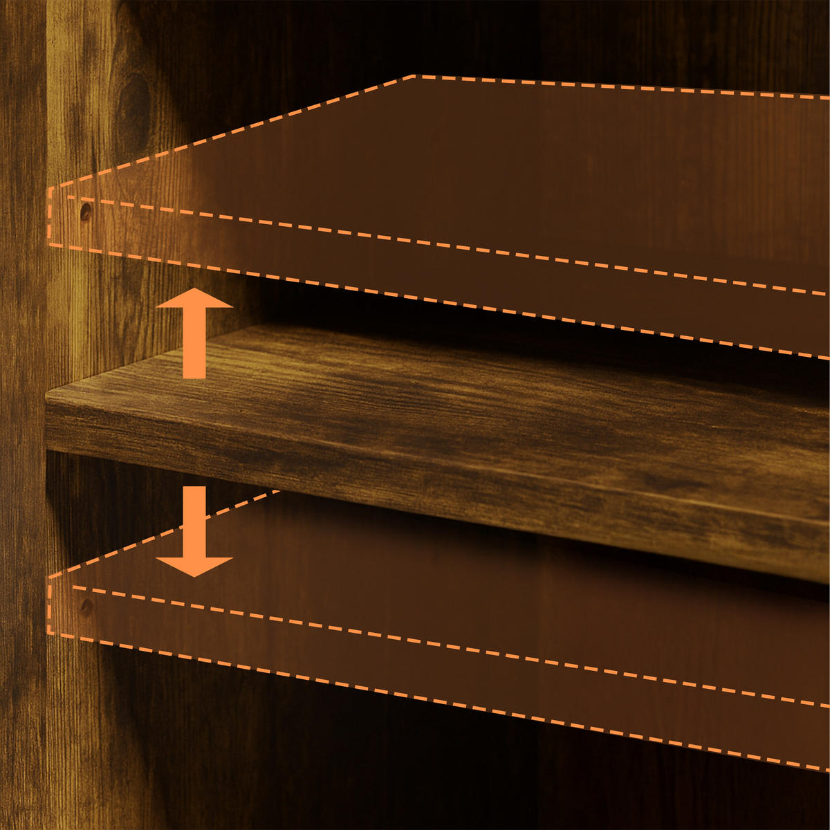 ROLLCONTAINER - Braun, Holzwerkstoff/Kunststoff (78/65/40cm) - Relaxdays