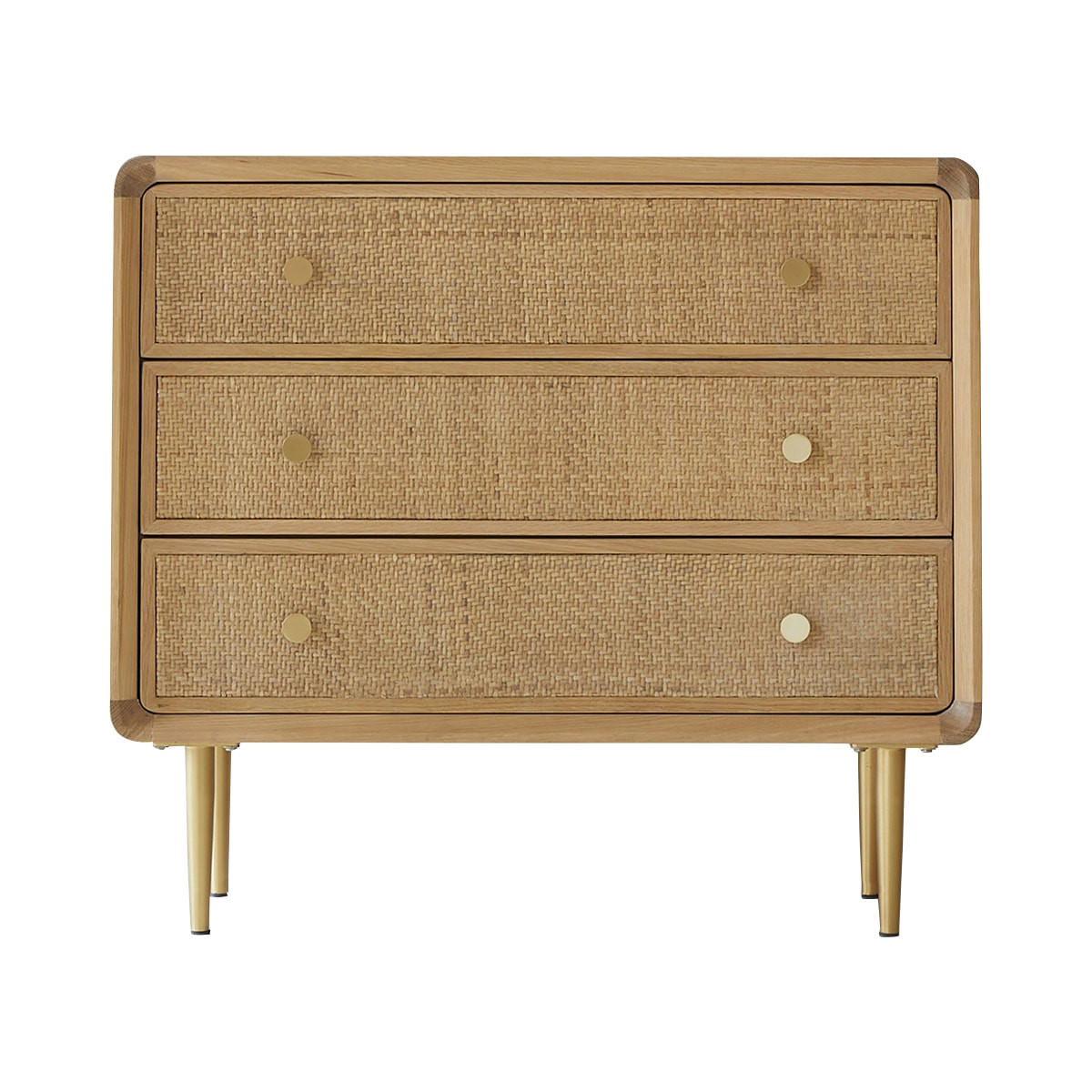 KOMMODE Come Natur aus Eiche - Naturfarben, Holz (80/72/40cm) - Tikamoon