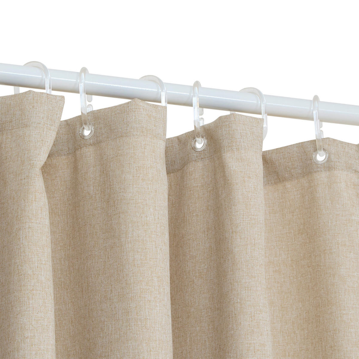 DUSCHVORHANG Easy 180/180/0,1 cm - Beige, Textil (180/180cm) - 5five Simply Smart