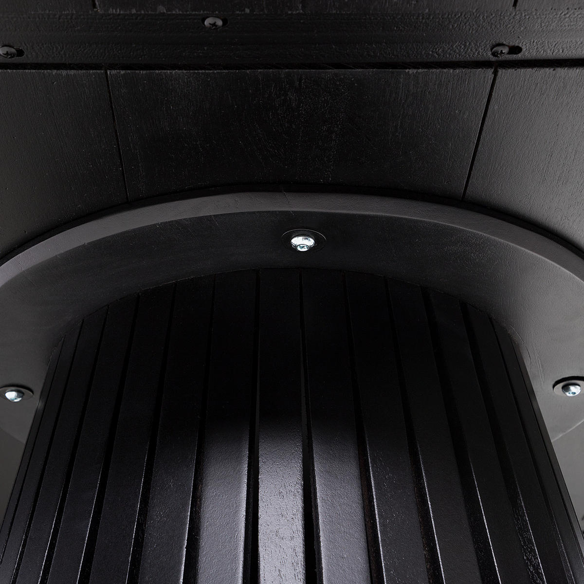 ESSTISCH - Akazie massiv, Akazie Schwarz - Schwarz/Akaziefarben, Holz (140/140/77cm) - home24