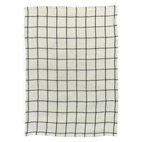 GESCHIRRTUCH Karma ekrü/schwarz 55 x 75 cm - Weiß, Textil (75/55cm) - Winkler