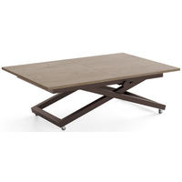 COUCHTISCH Axen höhenverstellbar ausziehbar, Eiche Braun 120-160/80/38-75 cm - Greige/Braun, Holzwerkstoff/Metall (80/160/75cm) - WFL GROUP