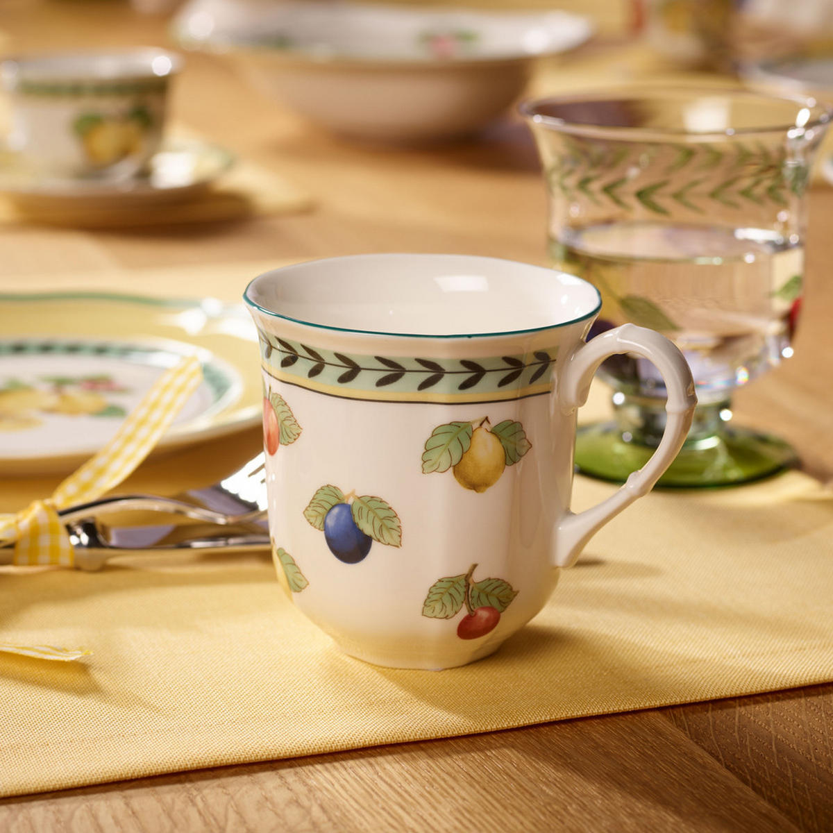HENKELBECHER French Garden Fleurence bunt 250 ml 6er Set - Multicolor, Keramik (0.25L) - Villeroy & Boch