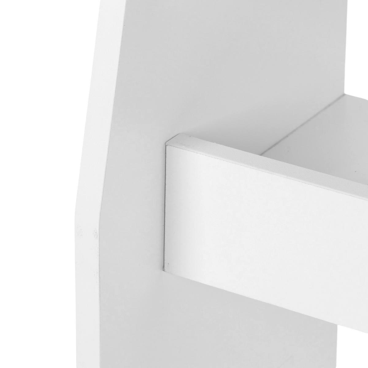 BÜCHERREGAL - Weiß, Holz/Holzwerkstoff (60/90/20cm) - Relaxdays