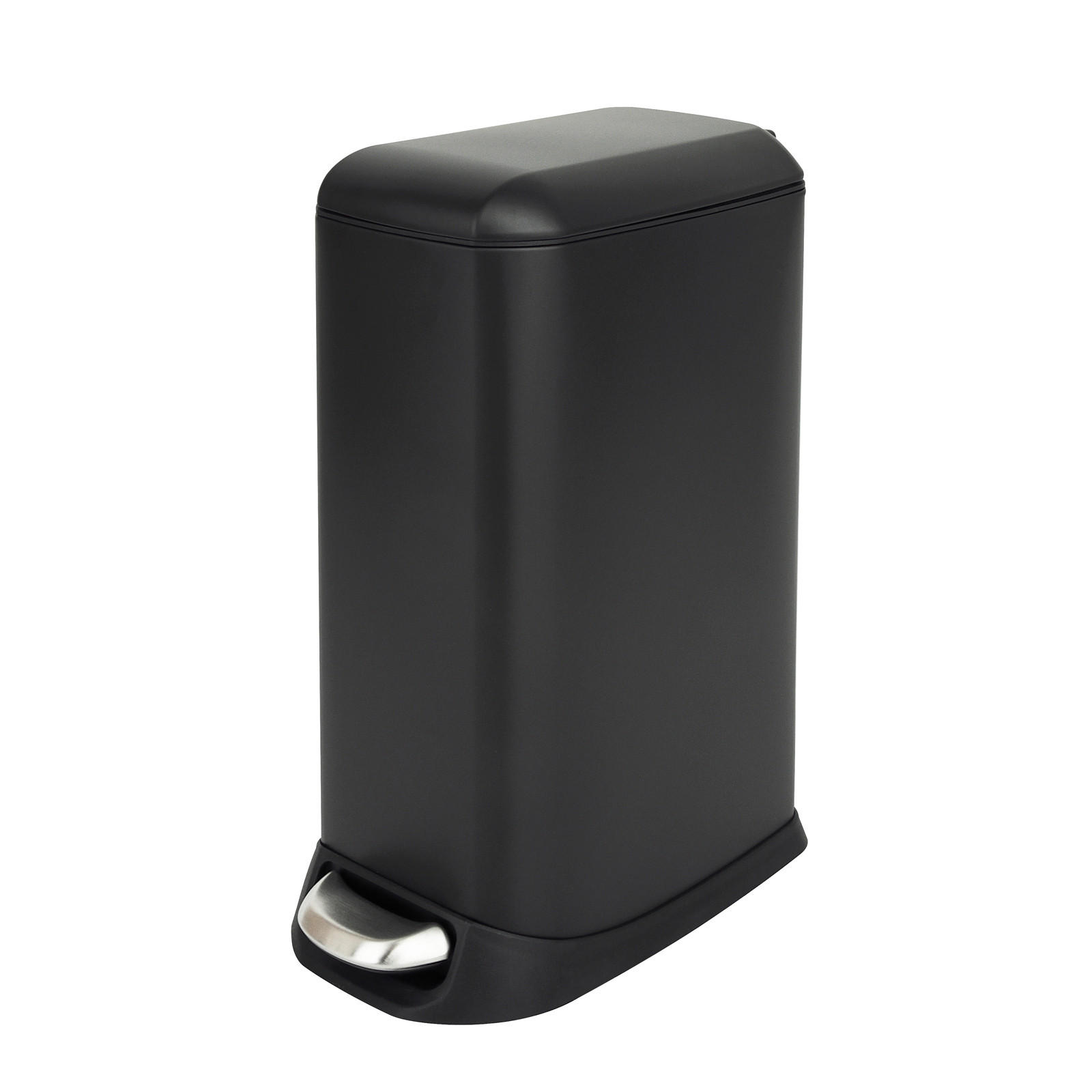 MÜLLEIMER TS12 12L Schwarz - Schwarz, Metall (20/47/35cm) - SVITA