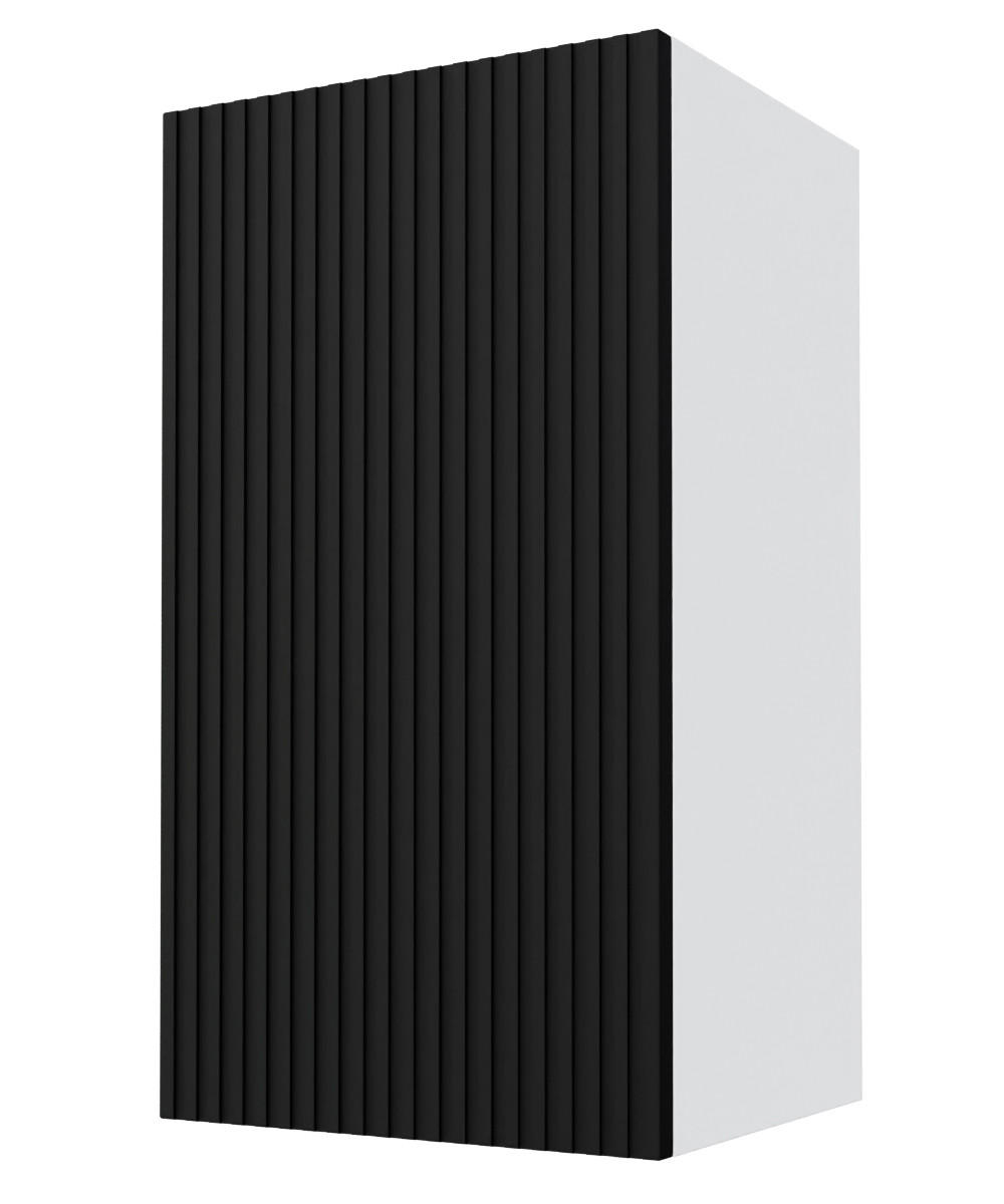Feldmann-Wohnen Hängeschrank Schwarz, Weiß 40x72x32.5 cm