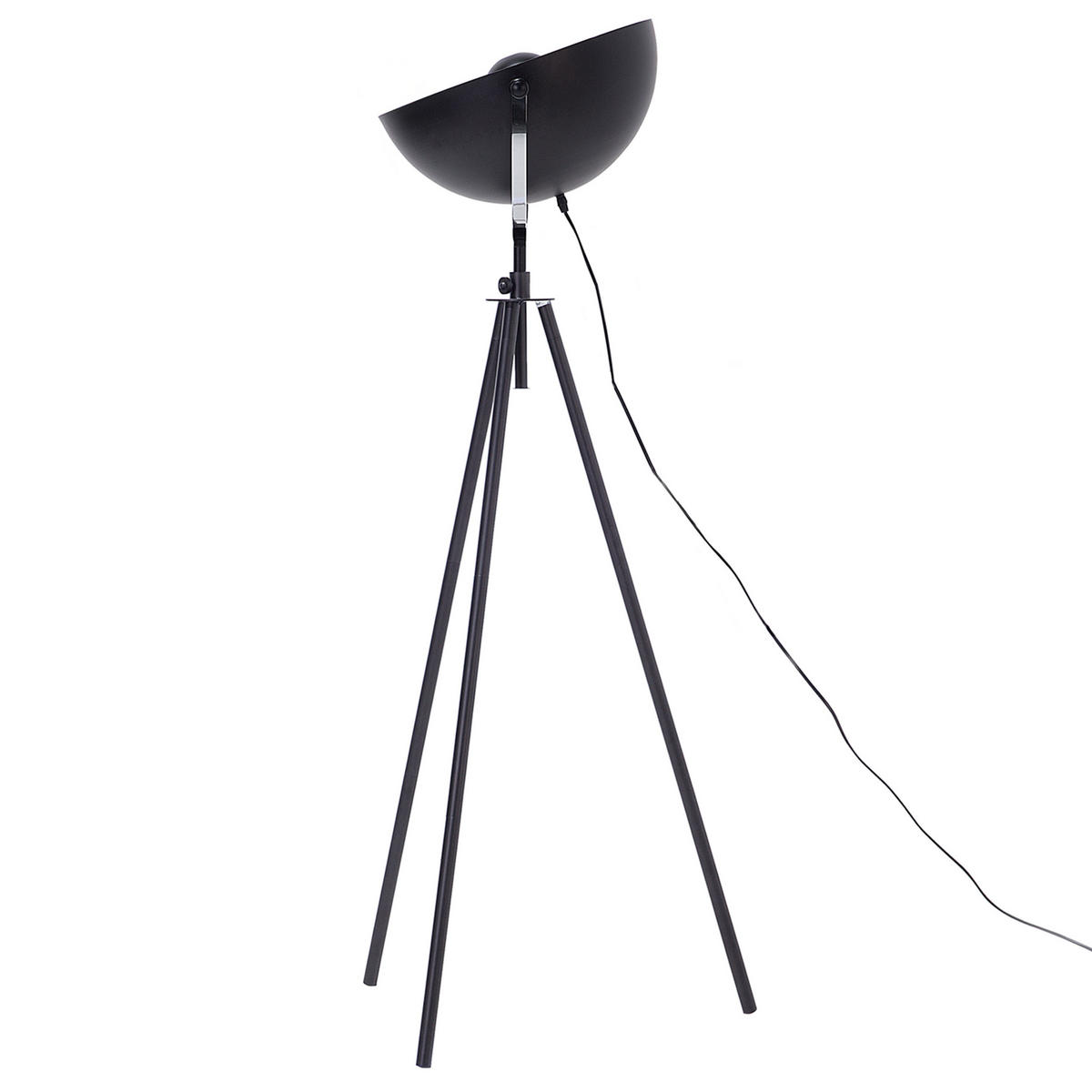STEHLAMPE Thames 60/60/170 cm - Schwarz, Metall (60/60/170cm) - Beliani