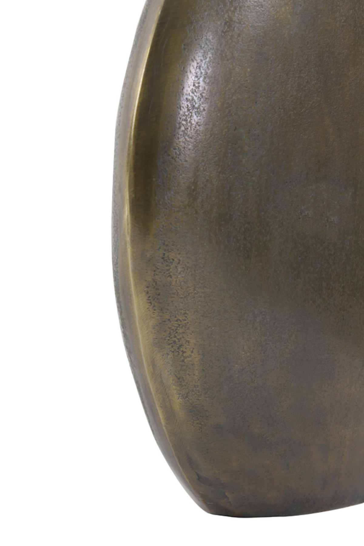 VASE Positano Bronze 42/7/42 cm - Bronzefarben, Metall (42cm) - Light & Living