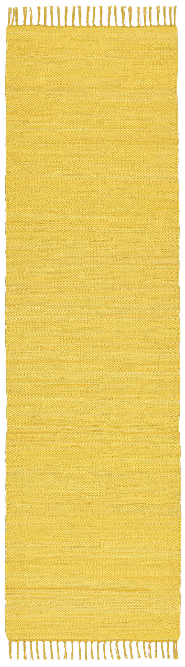 Rug and Roll Fleckerlteppich Gelb 70x250 cm