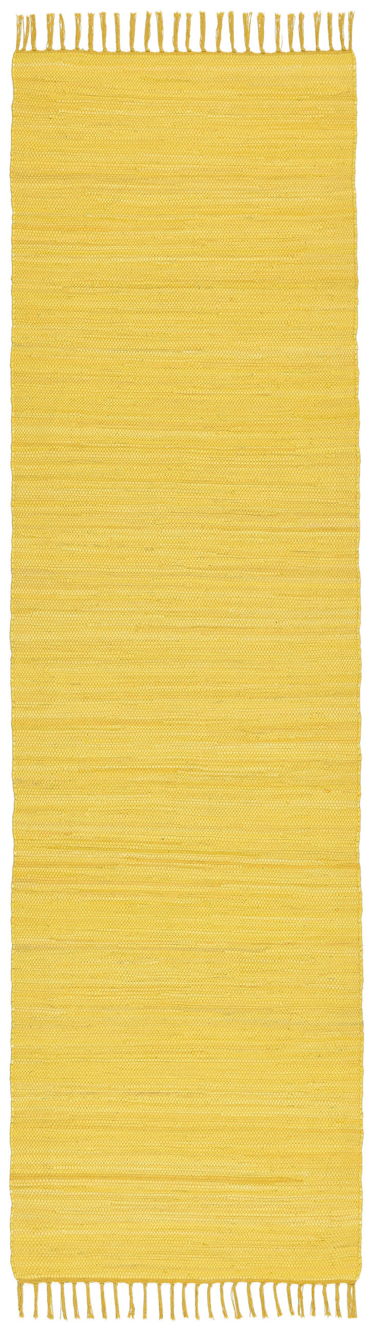 FLECKERLTEPPICH Chindi 70x250 cm - Gelb, Textil (70/250cm) - Rug and Roll