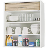 KÜCHENOBERSCHRANK mit Rolladentür 35/60/72cm - Weiß, Holzwerkstoff (60/72/35cm) - Simmob