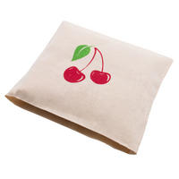 WÄRMEKISSEN, 21x21 cm, 100% Baumwolle, Weiß - Beige, Textil (21/3/21cm) - Zollner
