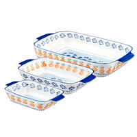 AUFLAUFFORMEN Napoli - 3er-Set - Zitrusfrucht - Weiß, Keramik (1/1/1cm) - Björn