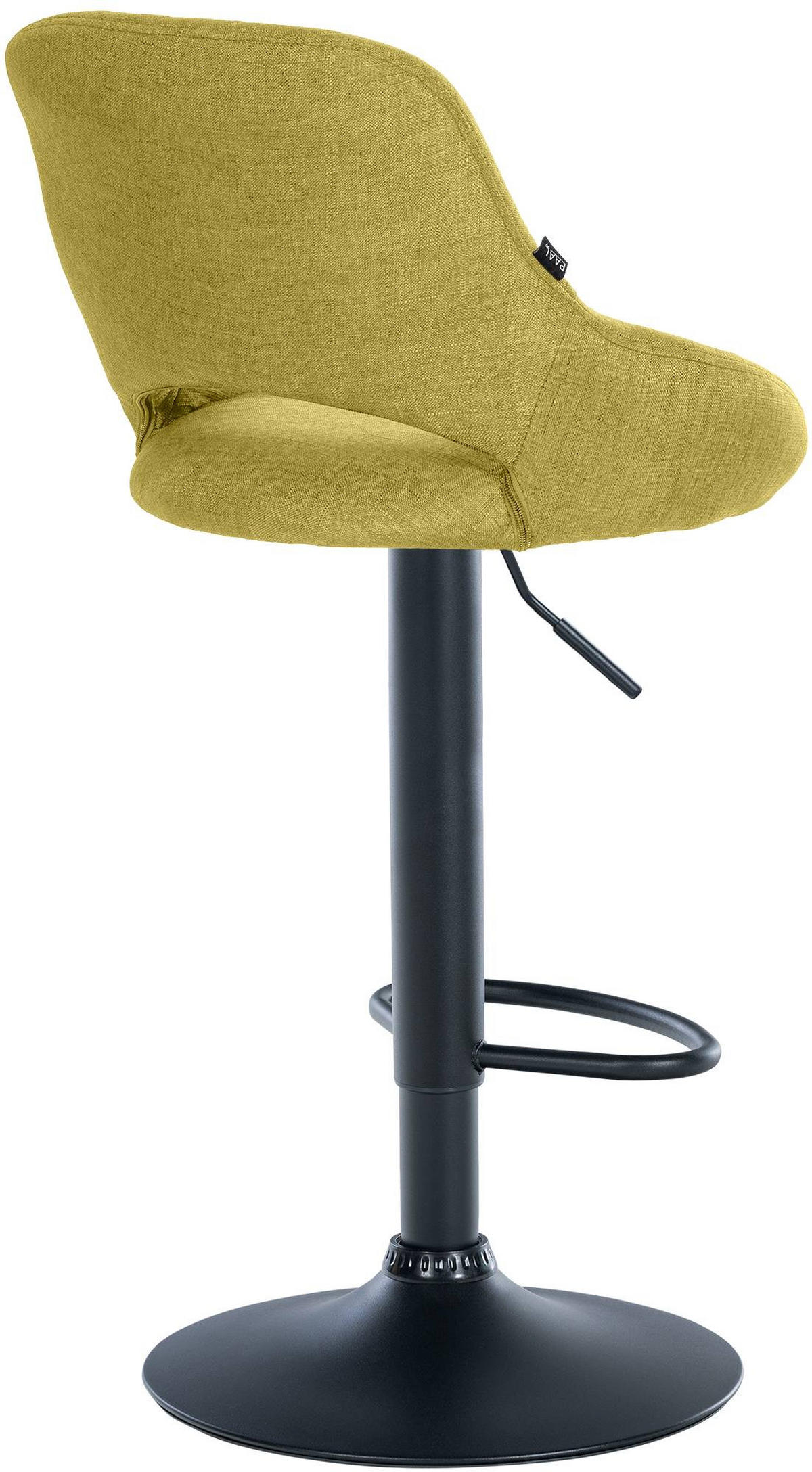 BARHOCKER Stoff Grün - Schwarz/Grün, Textil/Metall (47/85/48cm) - CLP