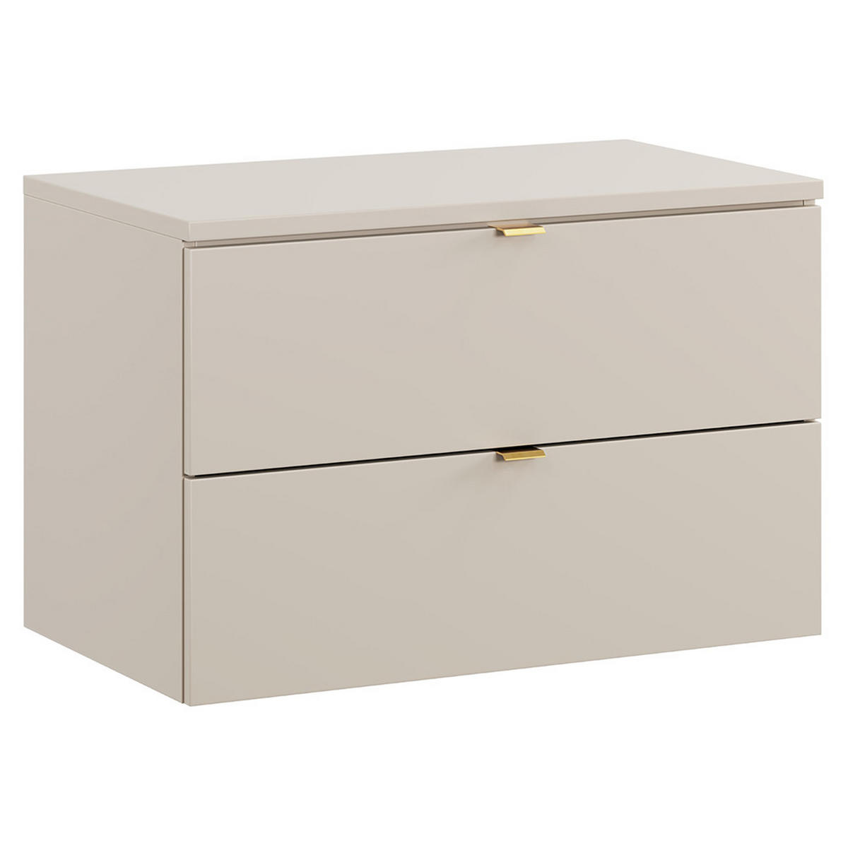 WASCHBECKENSCHRANK Durango-56 - Beige, Holzwerkstoff (81/52/47cm) - Lomado