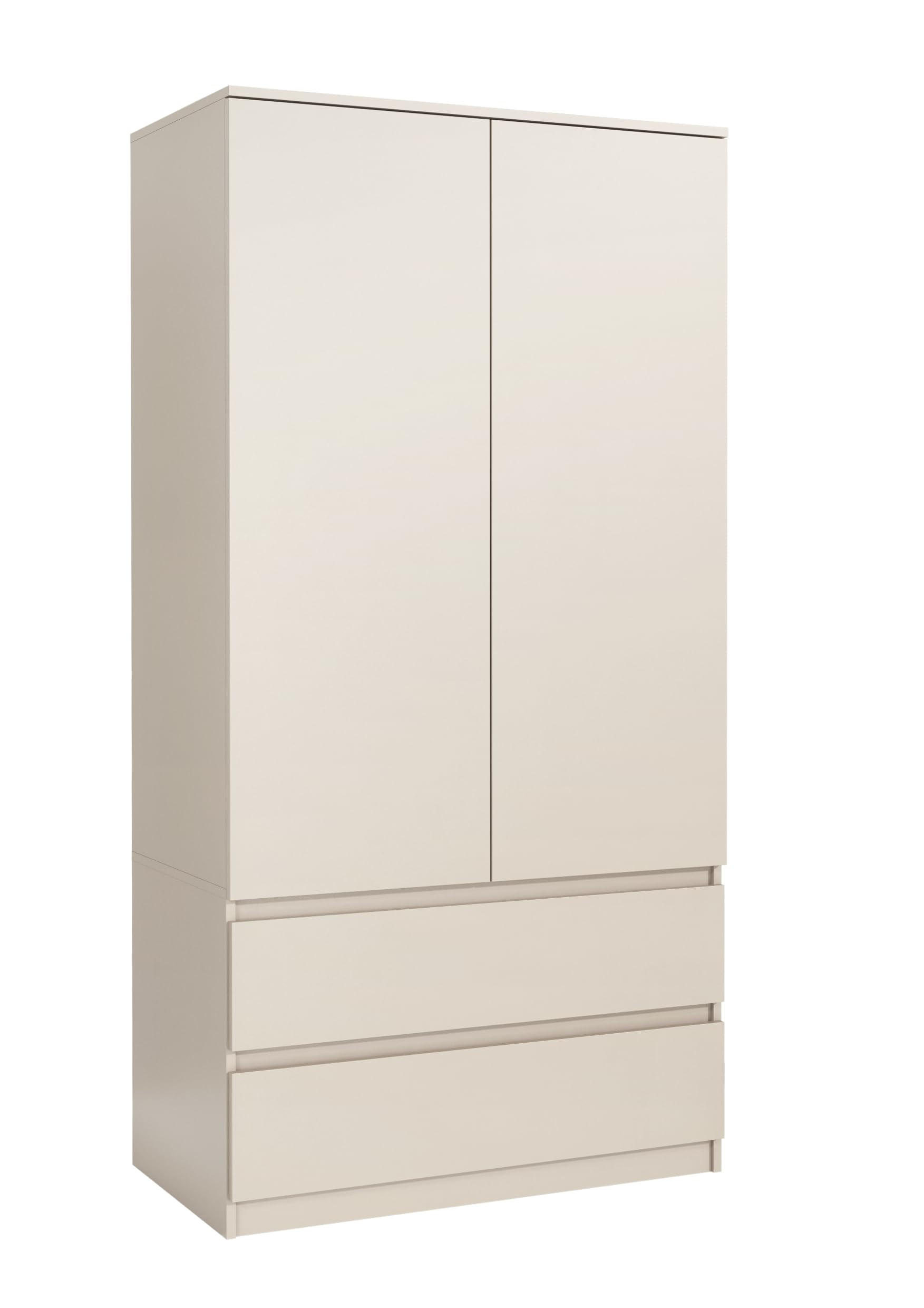 KLEIDERSCHRANK mit Schubladen 90x50x180 cm Kaschmir - Kaschmir, Holzwerkstoff (180/90/50cm) - MebLocker