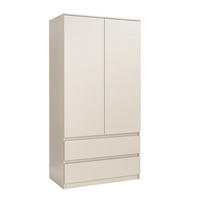 KLEIDERSCHRANK mit 2 Schubladen 90cm Kaschmir 180x90x50 cm - Kaschmir, Holzwerkstoff (90/180/50cm) - Mobelsta