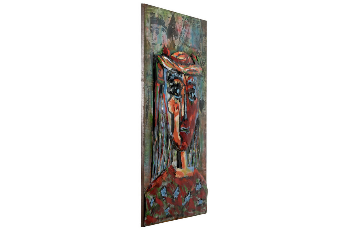 METALLBILD Bunt 60/90 cm - Multicolor, Metall (4.16/90cm) - KUNSTLOFT