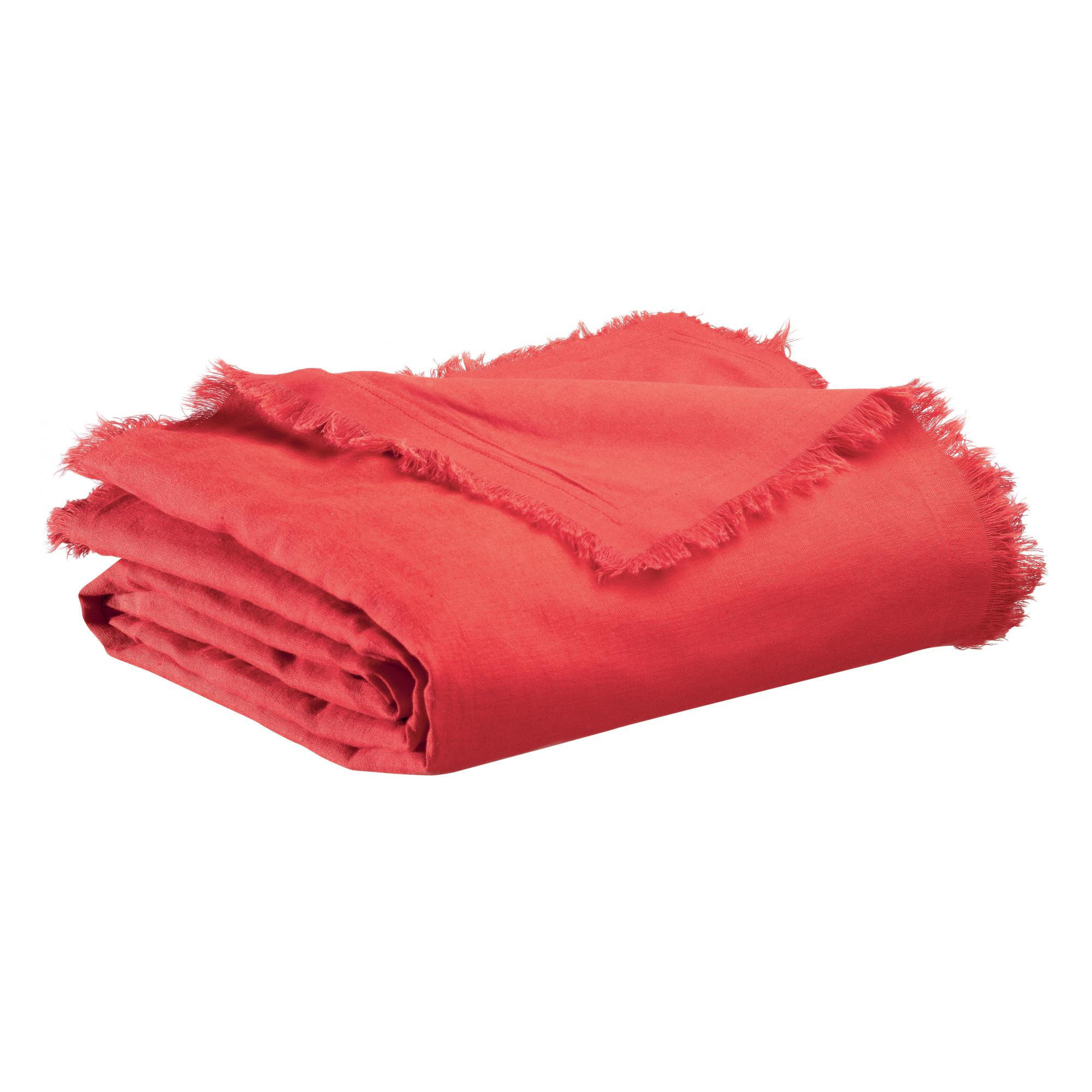 WOHNDECKE Zeff Nomade grosielle 130 x 180 cm - Rot, Textil (130/180cm) - Vivaraise