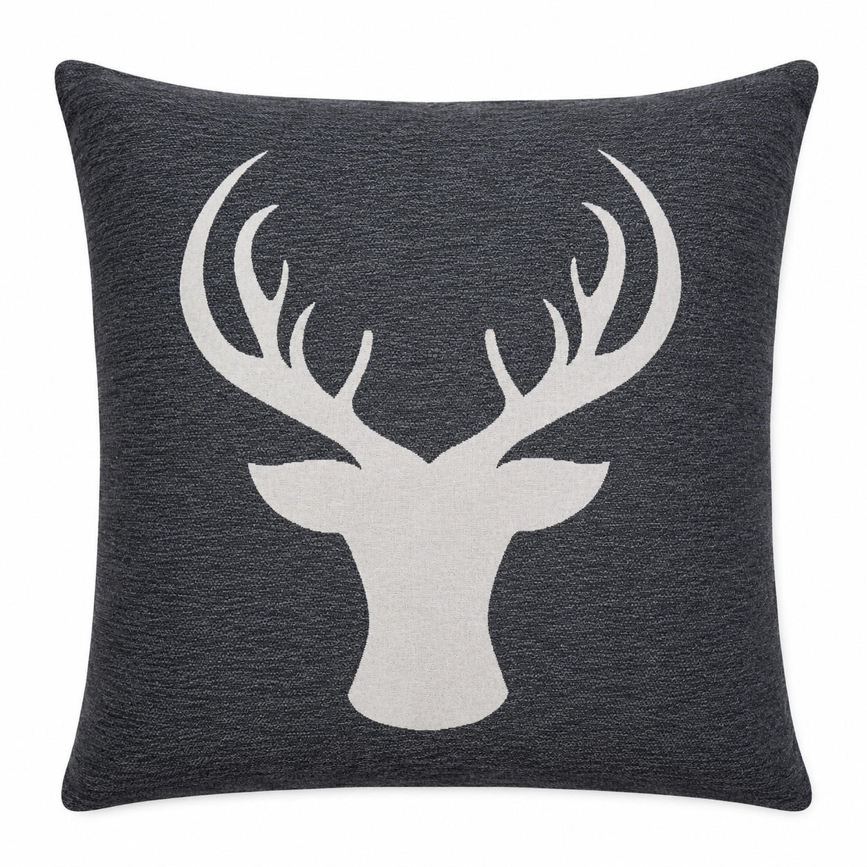 KISSENBEZUG 45/45 cm Hirsch Dunkelgrau - Dunkelgrau, Textil (45/45cm) - TiborTex