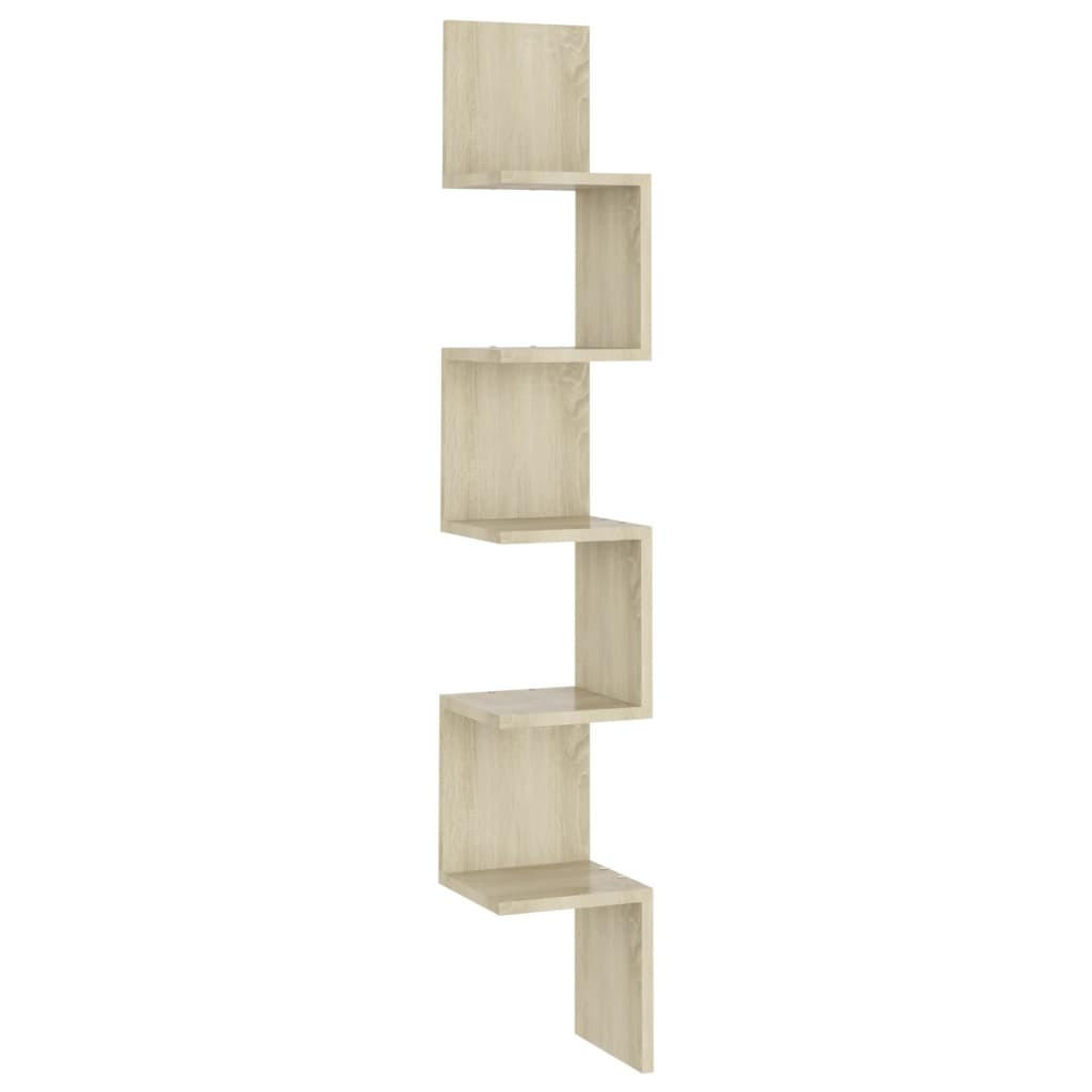 vidaXL Wandregal Sonoma Eiche 20x127.5x20 cm