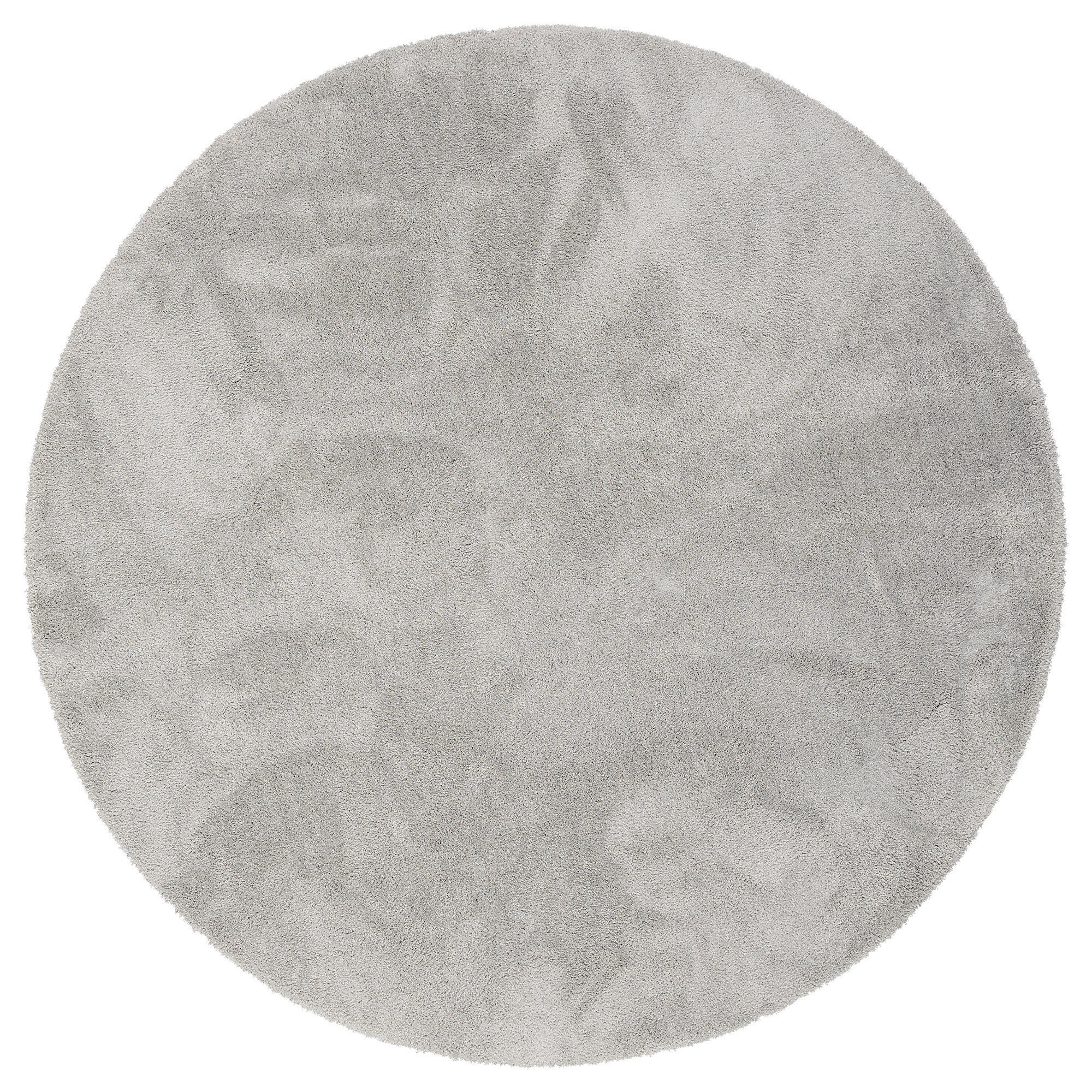 LUXUS HOCHFLOR SHAGGY TEPPICH VELVET RUND - Grau, Textil (200/200cm) - Snapstyle