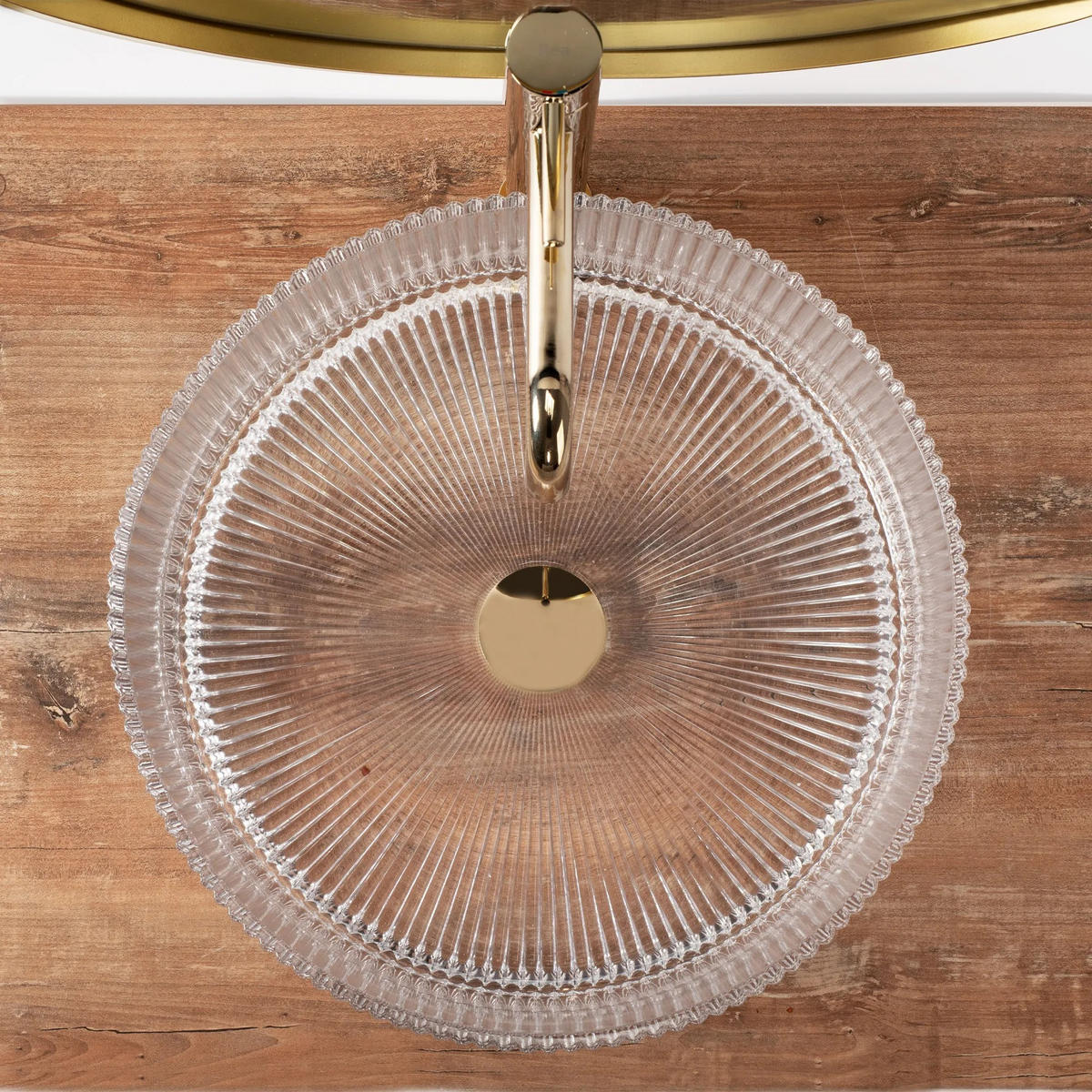 AUFSATZWASCHBECKEN Rea Ingrid Transparent - Transparent, Keramik (40/13/40cm) - REA
