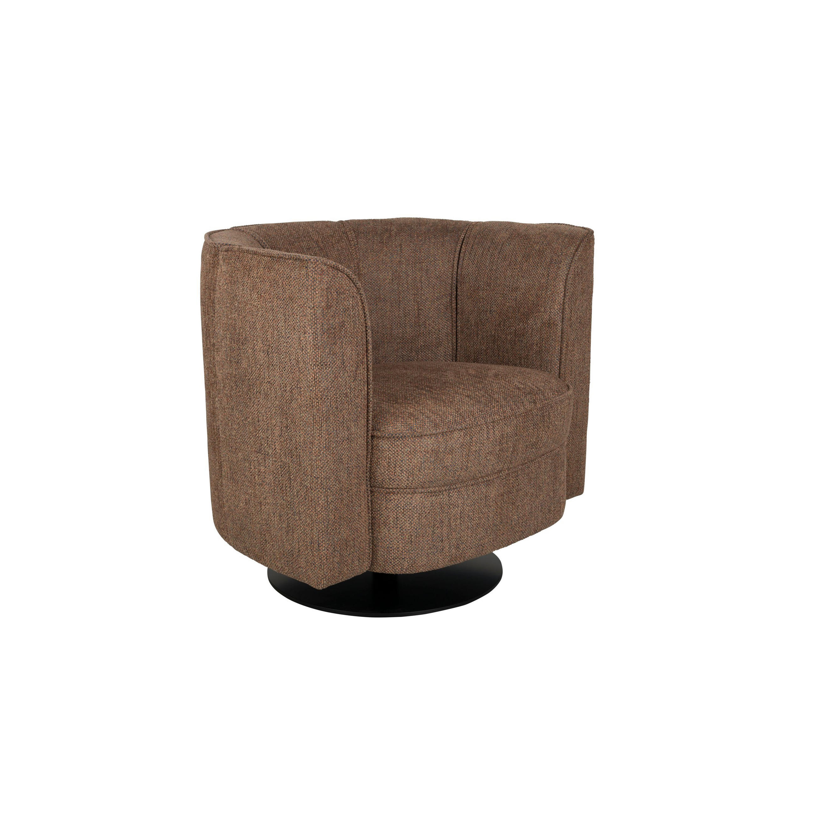 SESSEL Flower Drehbar Braun - Braun, Textil (86/76/74cm) - Dutchbone