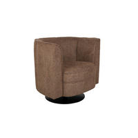 SESSEL Flower Drehbar Braun - Braun, Textil (86/76/74cm) - Dutchbone